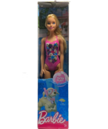 Barbie Water Play Blonde Beach Doll One Piece Pink Suit - £10.89 GBP