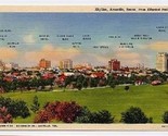 Skyline Amarillo Texas from Elmwood Park Linen Postcard - £7.89 GBP