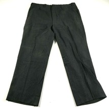 Brooks Brothers Pants Mens 40 Regular Charcoal Gray Thick Wool Pockets Flat - $28.04