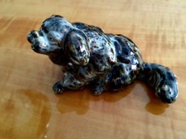 EUC Porcelain Ceramic Gray Dog Small Cocker Spaniel Mutt  - $24.75