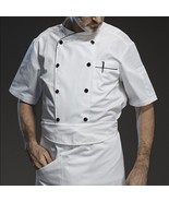 Chef Summer Short Sleeve Culinary Catering Coat Shirt Jacket For Men - €23,43 EUR