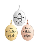 Religious Charm | I am a child of God | 20mm Gold Filled Charm| Personal... - $92.92 MXN+