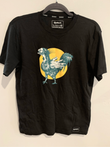Medium ROOSTERFISH Streetwear Tshirt-Black Pima Cotton Short Sleeve EUC ... - $8.79
