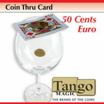 Coin Thru Card (50 cent Euro) (E0014) Tango Magic - Trick - £52.80 GBP