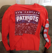 Majestic NFL  New England Patriots T-shirt - MEDIUM - long sleeved - $5.97
