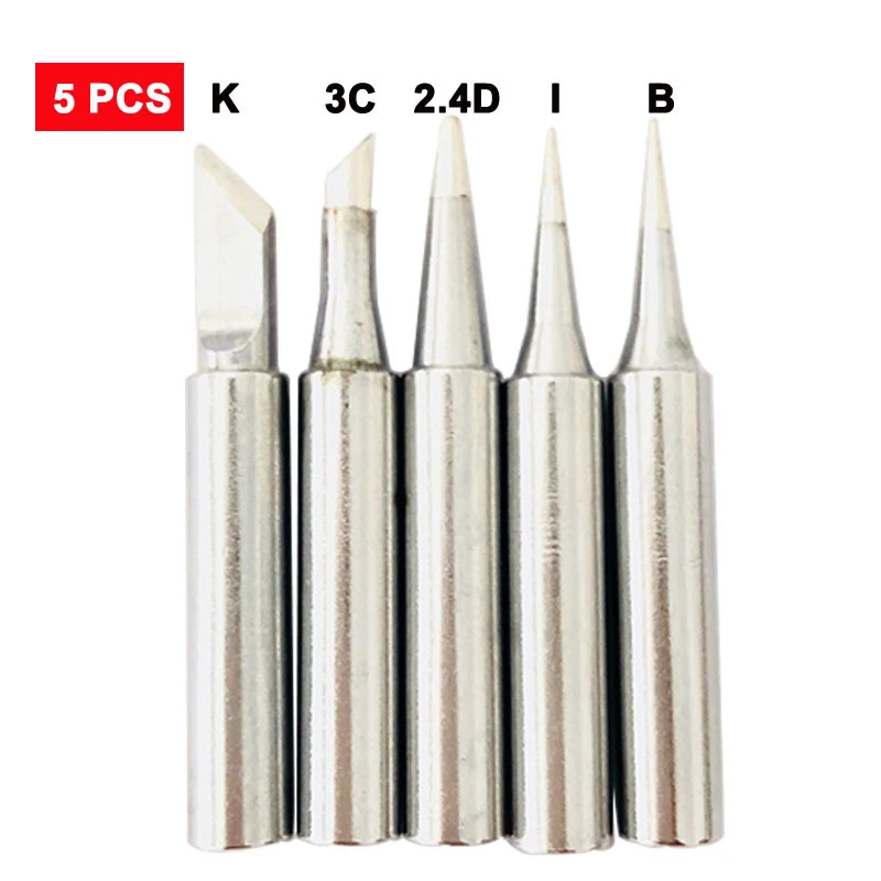 5Pcs/Lot New Sharp Soldering De Soldadura Solder  Tips Station Tool 900M-T-I Sol - £137.14 GBP