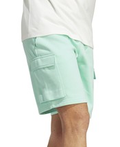 adidas Men&#39;s Essentials Fleece Cargo Shorts Easy Green-Medium - £21.57 GBP