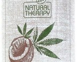 1 Bottle Natural Therapy 33.8 Oz Hemp Coconut Moisturizing Shampoo With ... - $20.99