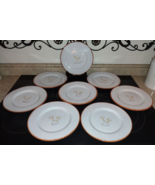 Hallmark Wine &amp; Cheese Salad Bread Plates Set of 8 EUC Italian Cin! Salu... - $79.99
