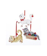 12  CHRISTMAS CAT COLLECTABLE  HANGING ORNAMENT  FIGURINES - £105.22 GBP