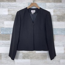 Adrianna Papell One Button Bolero Evening Jacket Black Lined Cocktail Womens 8 - £13.30 GBP