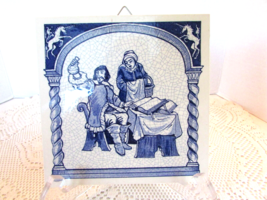 Delft Holland Pill Tile Doctrine Of 4 Humours Ltd Ed Burroughs Wellcome Co 1987 - £7.71 GBP