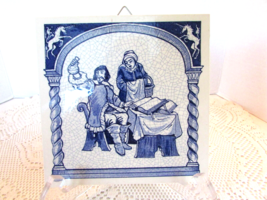 Delft Holland Pill Tile Doctrine Of 4 Humours Ltd Ed Burroughs Wellcome Co 1987 - $9.85