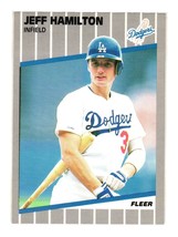 1989 Fleer #60 Jeff Hamilton Los Angeles Dodgers - £1.57 GBP