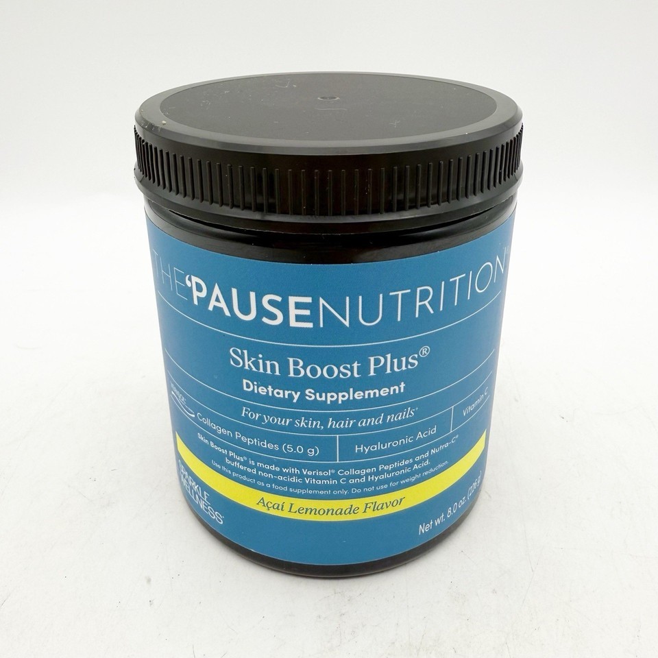 The Pause Nutrition Skin Boost Plus Açaí Lemonade Flavor 8 Oz Exp 2/28 - $29.99