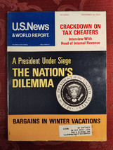 U S NEWS World Report Magazine November 19 1973 Watergate President Under Seige - £11.24 GBP