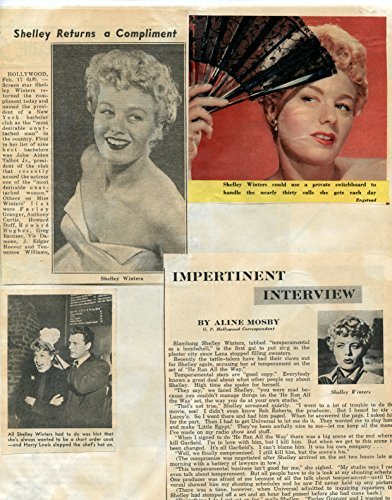 Shelley Winters original clipping magazine photo 1pg 8x10 #R2330 - $4.89