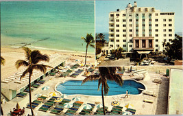 The ATLANTIS Hotel Pool Capana Club  Miami Beach  Florida Vintage Postcard (D11) - $4.88