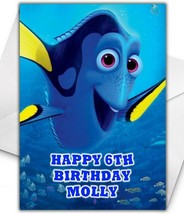 DORY FINDING NEMO Personalised Birthday Card - Large A5 - Disney Finding Nemo - $4.10