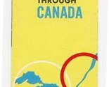 St Lawrence Seaway Through Canada Pictorial Map Brochure 1960&#39;s - $27.72
