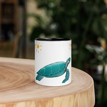 New Sea Turtle Mug with Color Inside 11 oz Ocean Coffee Tea Nautical Sun... - £10.76 GBP