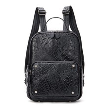 Women&#39;s Leather Backpack Female School Bags for Girls Laptop Backpafor Women Tra - £95.24 GBP