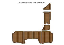 2017 Sea Ray 270 OB Swim Platform Pad Boat EVA Foam Faux Teak Deck Floor Mat - £270.40 GBP