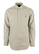 New Polo Ralph Lauren Men&#39;s Clastic Fit Long Sleeve Oxford Shirt Grey Fo... - £68.80 GBP