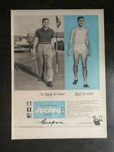 Vintage 1953 Jockey Underwear Full Page Original Ad 1221 - $6.64