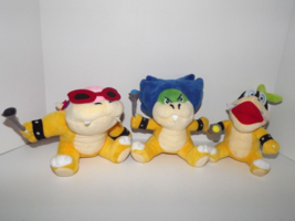 Set of 3 Super Mario Bros Sanei Ludwig Von, Iggy &amp; Roy Koopa Plush 1994 Used (z) - $54.44