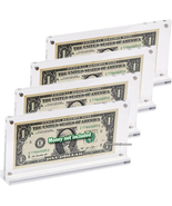 4x Display Protector for Modern Currency Hard Plastic Frame Money Holder... - $541.02 MXN