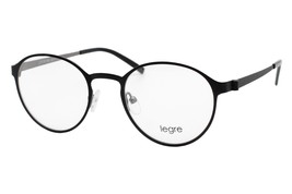 Legre LE 5125 H33 Black Round Unisex Metal Eyeglasses 48-20-140 W/Case - £31.33 GBP