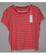 Vineyard Vines Women&#39;s Small Papaya Punch Striped Surftee Shirt Tee Cotton - $24.75