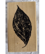 Vintage Anita's 2002 Leaf Stipple Wood Block Rubber Stamp Size D Unused ... - $9.99