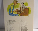 1978 Walt Disney&#39;s Fun &amp; Facts Flashcard: Making Music - £1.57 GBP