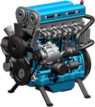 TECH L4 Engine Model That Runs DM111 3D Metal Turbocharged Inline-Four - Sealed - $8,423.77 MXN