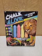 Chalk Alive Jungle Theme 4D Interactive Chalk Art Washable Chalk Stencils - $12.59