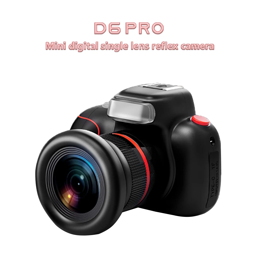 D6 Pro Mini Digital Camera 4k Cameras for Kids Toys Photo Devices 2.4 Inch HD - £100.65 GBP