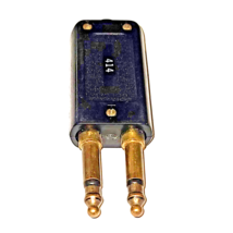 Switchcraft 414 Dual 1/4&quot; Phone Jack / Brass Nuts - Screws - Plugs Connector - £11.93 GBP