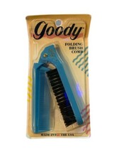 NEW Vintage 1989 Goody Purse Travel Size Folding Brush Comb Blue Sealed made USA - £14.85 GBP