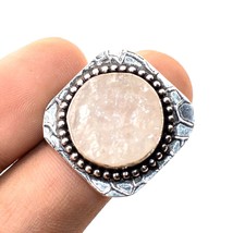 Rose Quartz Rough Gemstone Handmade Fashion Ethnic Ring Jewelry 7.50&quot; SA 5411 - £2.98 GBP