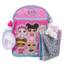 LOL Surprise! Excited Yet? 16 Inch Backpack 5 pc Set with Lunch Bag Water Bottle - £19.03 GBP