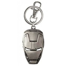 Ironman Mask Pewter Keychain Silver - £11.78 GBP