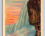 Caverna Di Il Winds Niagara Falls New York Ny Lino Cartolina D16 - $3.03