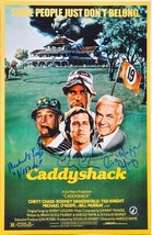 Caddyshack Cast Signed Poster x4 - Bill Murray, Chevy Chase, Michael O&#39;keefe 11x - £758.58 GBP