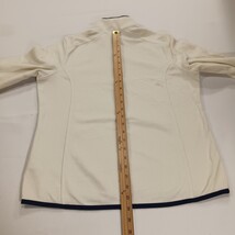 L.L. Bean Women's Ivory Fleece 1/4 Zip Pullover Sweatshirt Size Medium 502183 image 9