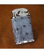 Brizard American Blue Jeans Ostrich Gatsby Lighter  Made in USA NIB - $5,828.66 MXN