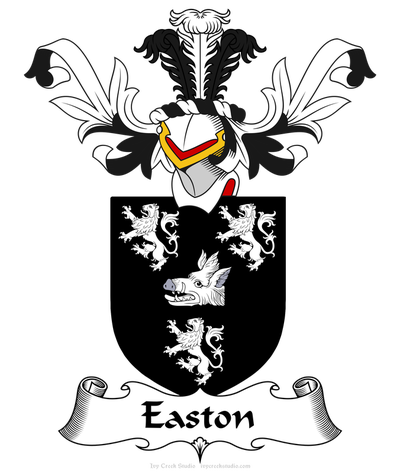 Easton Family Crest / Coat of Arms JPG and PDF - Instant Download