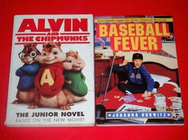 Alvin &amp; The Chipmunks Jr. Novel &amp; Baseball Fever Johanna Hurwitz Paperback Books - £6.18 GBP