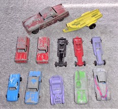 Tootsietoy Mixed Lot of Metal Toy Cars w/ Motorcycle Trailer - $8.91